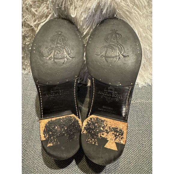 THE OFFICE OF ANGELA SCOTT Ms. Baker Khaki Glen Plaid Leather Women's Toe Cap Ox - Picture 9 of 10